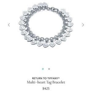 Tiffany and Co multi heart bracelet